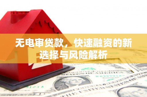 峄城无电审贷款，快速融资的新选择与风险解析