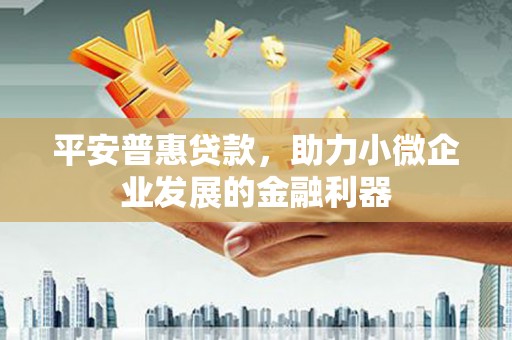 峄城平安普惠贷款，助力小微企业发展的金融利器