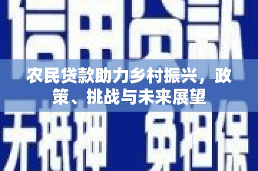 峄城农民贷款助力乡村振兴，政策、挑战与未来展望