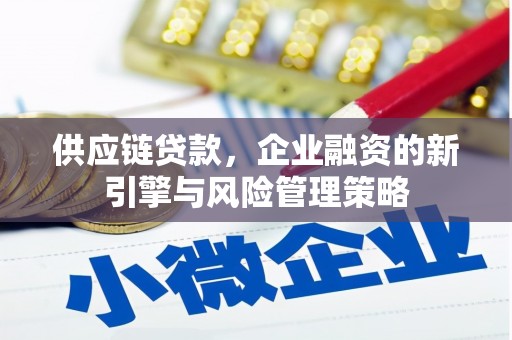 峄城供应链贷款，企业融资的新引擎与风险管理策略