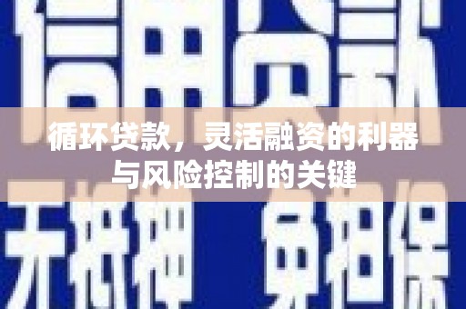 峄城循环贷款，灵活融资的利器与风险控制的关键