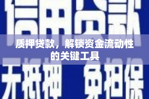 峄城质押贷款，解锁资金流动性的关键工具
