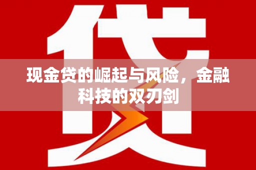 峄城现金贷的崛起与风险，金融科技的双刃剑