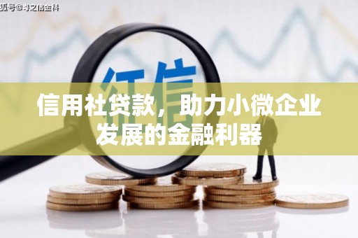 峄城信用社贷款，助力小微企业发展的金融利器