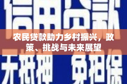 峄城农民贷款助力乡村振兴，政策、挑战与未来展望
