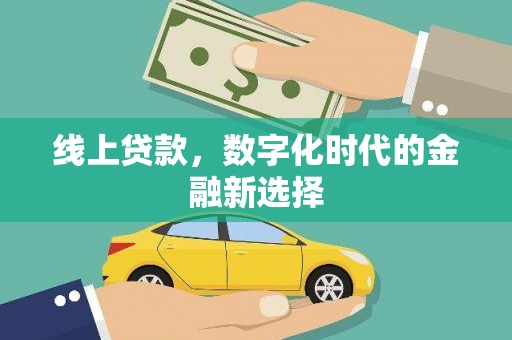 峄城线上贷款，数字化时代的金融新选择