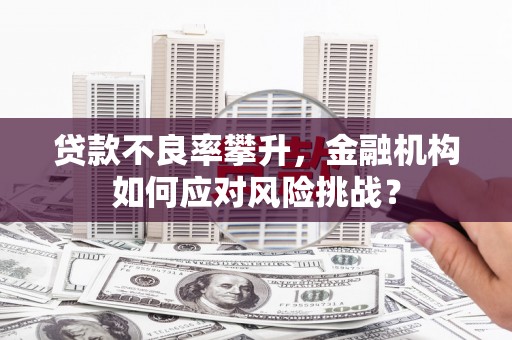 峄城贷款不良率攀升，金融机构如何应对风险挑战？